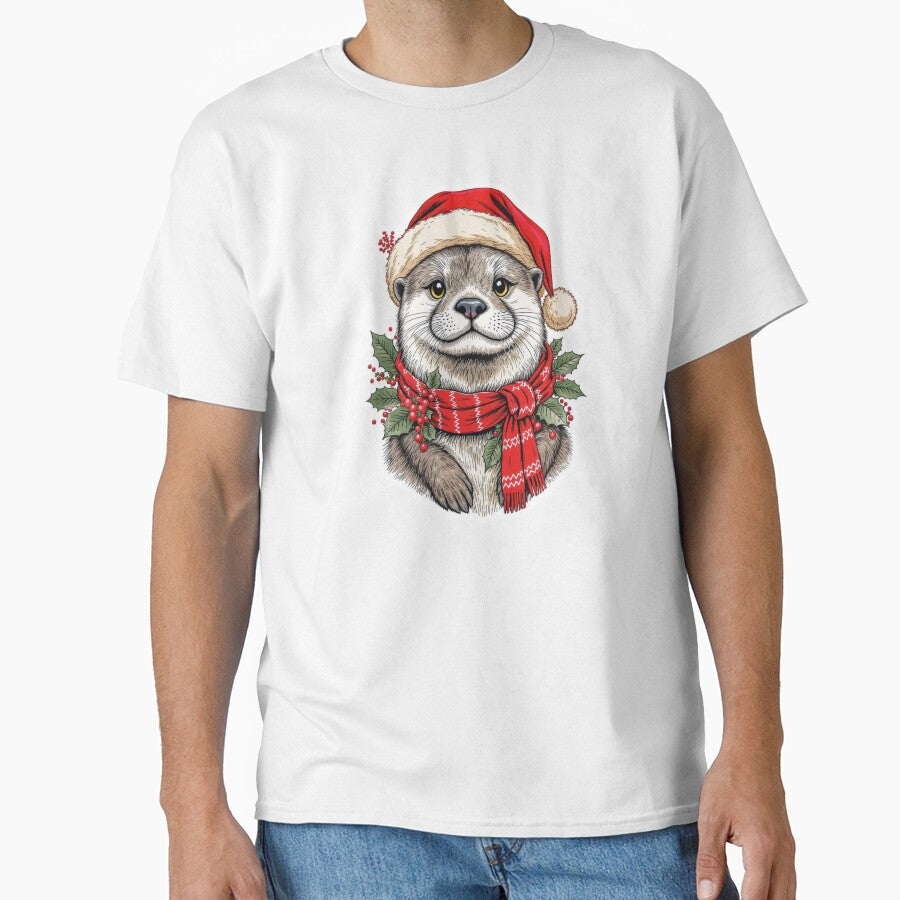 Festive Otter Holiday Cheer by Artur-GrafiTee