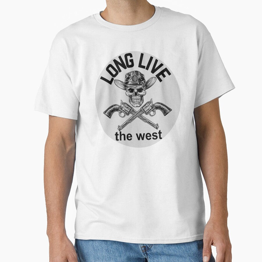 Long live the west skull and guns by Linda La Guardia