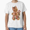 Faux Patchwork Christmas Gingerbread with Candy Cane by madebymayberry