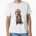 Adorable Santa Otter Illustration – Festive Holiday Artwork by Otterly Cute