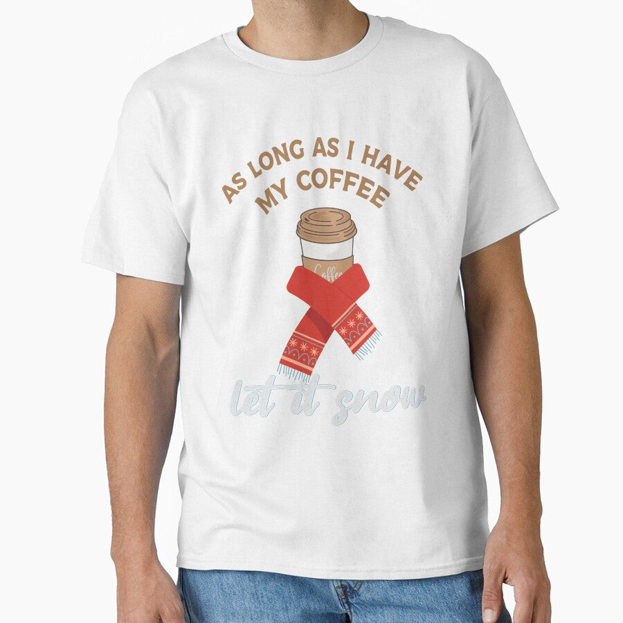 Funny Christmas Coffee Quotes Gifts for snow and coffee lovers - Christmas Coffee by Alice-Elgawi