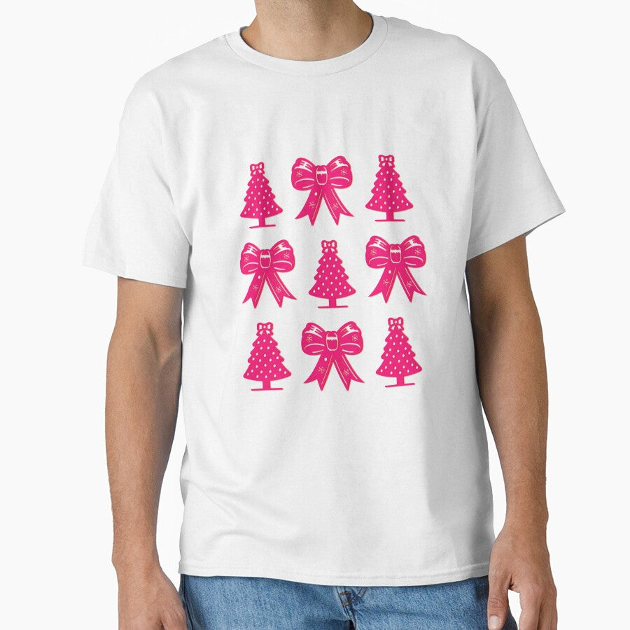 Pink Bow Christmas Tree Grid by artivibestudio