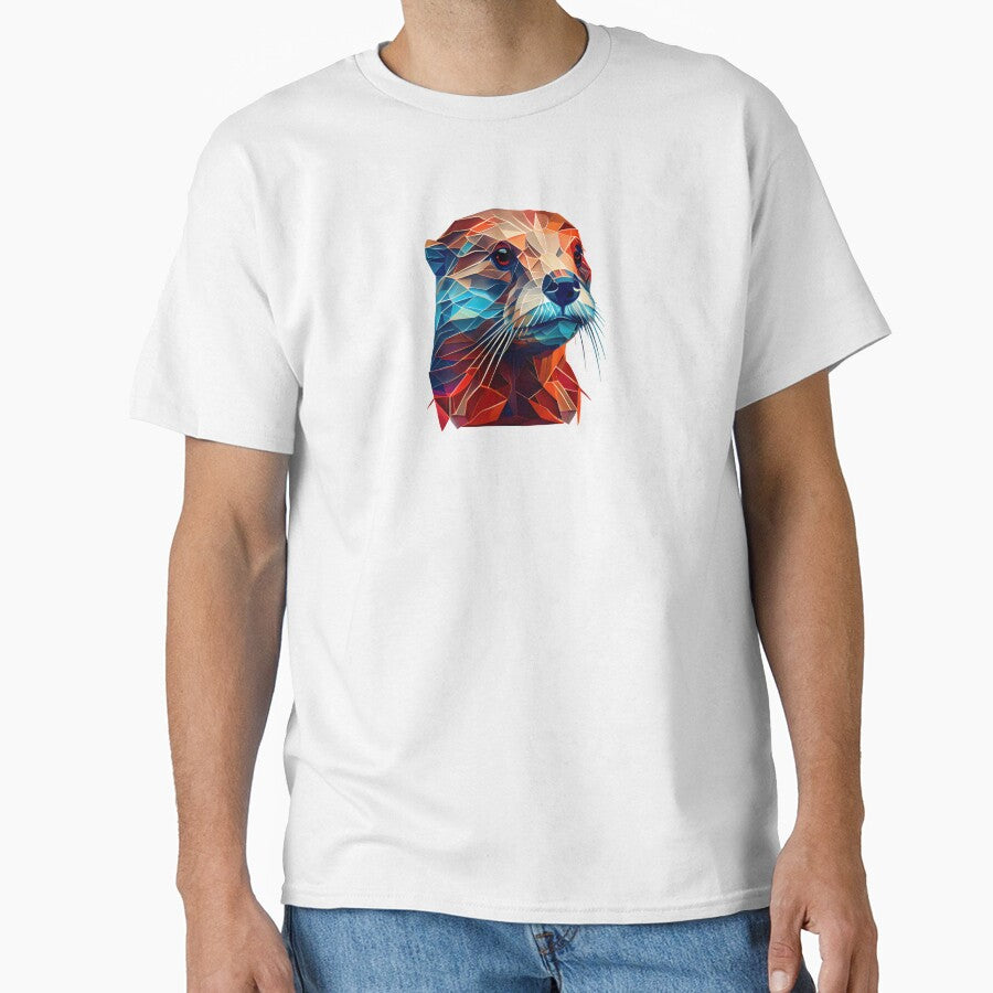 Abstract Otter: A Colorful Twist on Wildlife Imagery by FiveIntentions
