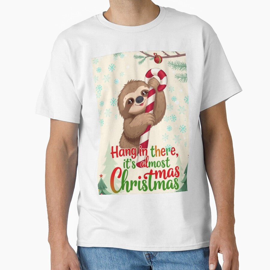 Hang In There Sloth Christmas Design by Digitalhub12