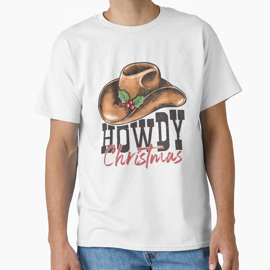 Howdy Christmas Cowboy Holiday Hat by sapnaela
