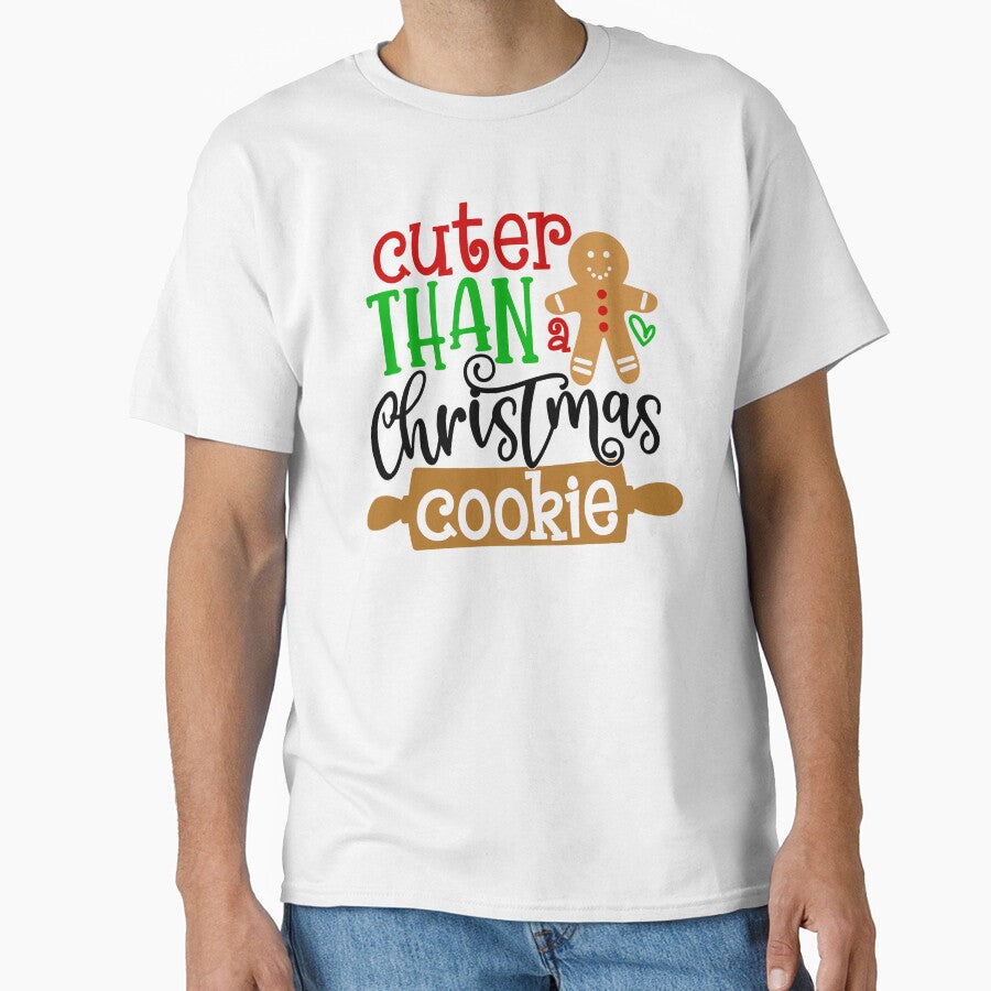Cuter Than A Christmas Cookie Gingerbread Man Holiday Design by Minnesnowta