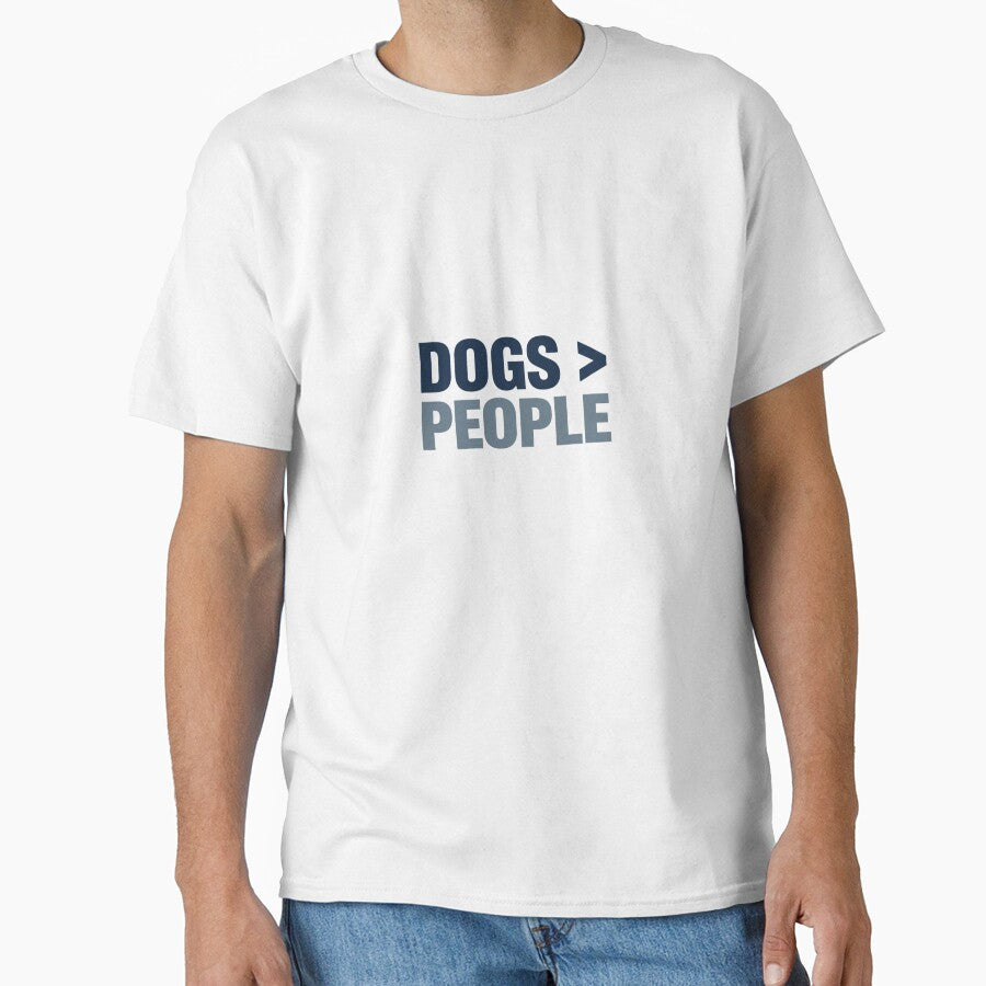 Dogs Over People Shirt for Dog Dads by CustomViva