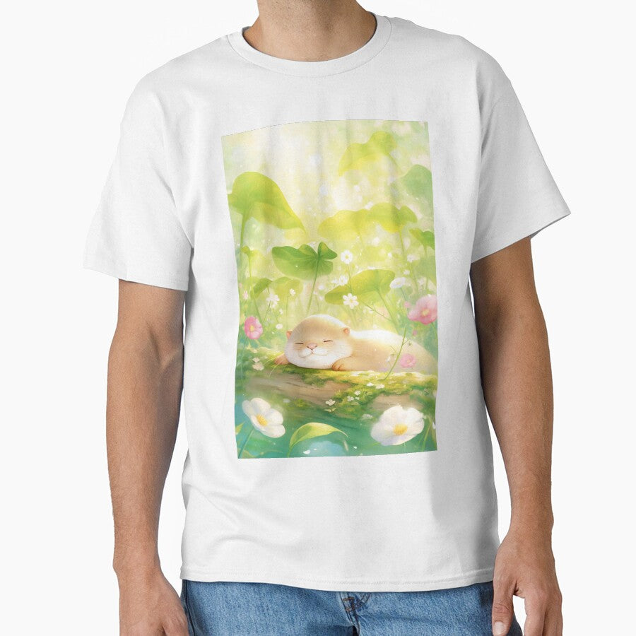 Otter's Peaceful Nap in Nature's Embrace by AshiraCreations