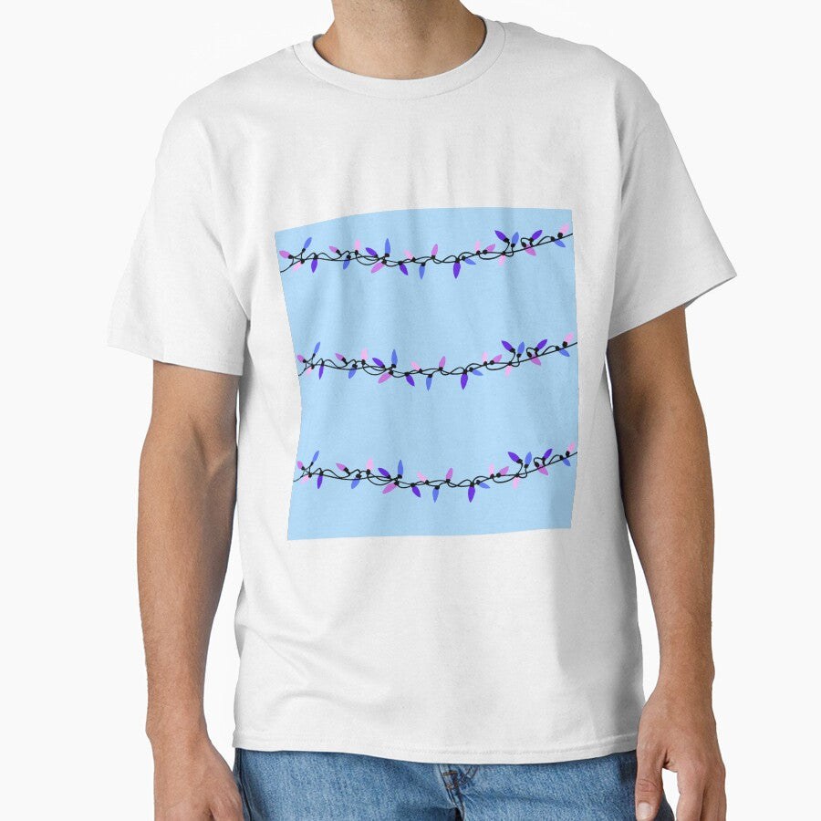 Christmas Lights (Blue Background) by LivChrisDesigns