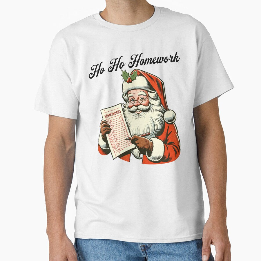 Ho Ho Homework Cute Funny Christmas Teacher by NoonMoonApparel