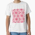 Pink Peppermint Candy Cane Festive Holiday Pattern by newburyboutique