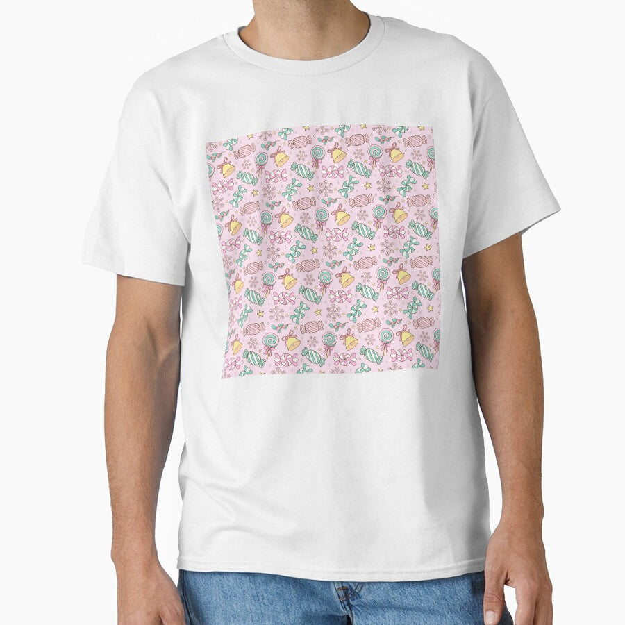 Cute Pastel Christmas Candy & Treats Seamless Pattern by smeraldosecrets
