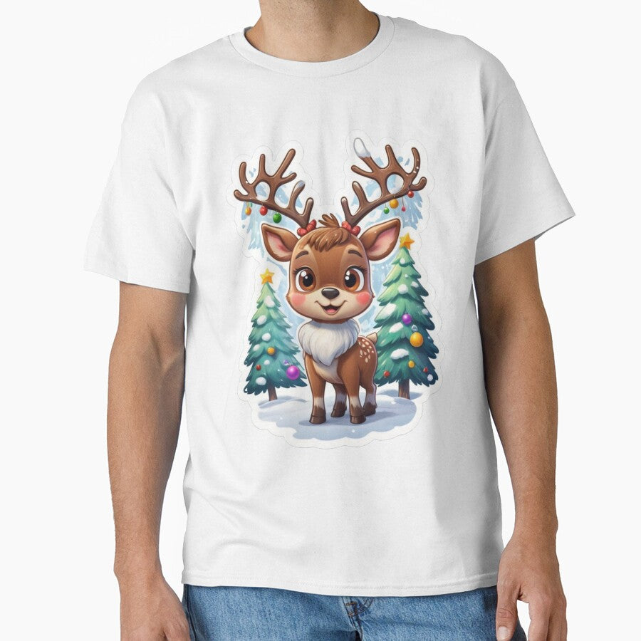 Christmas Cartoon Reindeer by Krieghorn