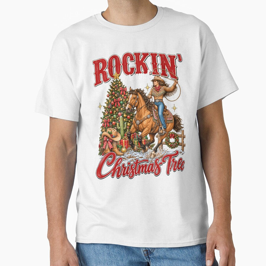 Cowgirl Christmas Rodeo Rockin Holiday Western Design by varin-studio
