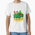 Merry Christmas Green Elves Dancing on a Christmas Cake by silviaol