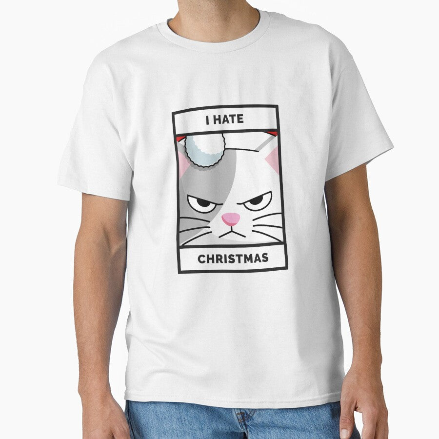 I Hate Christmas Grumpy Cat Funny Anti Holiday by chatzous