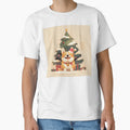 Festive corgi under the tree by MendaciousMina