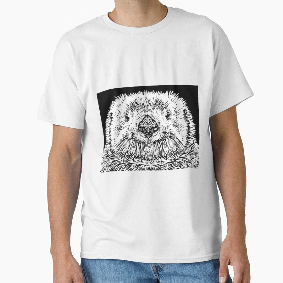 OTTER ink portrait by lautir