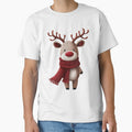 Kawaii Reindeer with Red Nose and Scarf Clipart by CreativeLarysa