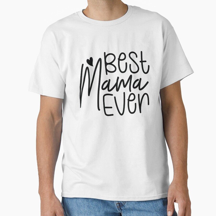 Best Mama Ever - Cute Mothers Day Retro Vintage Floral Aesthetic Mom Mommy Wife Family Grandma Gift by FuzionRaptor