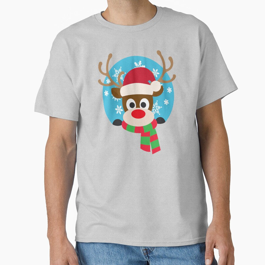 Cute Rudolph Red-Nosed Reindeer Christmas Design by Hommie9977
