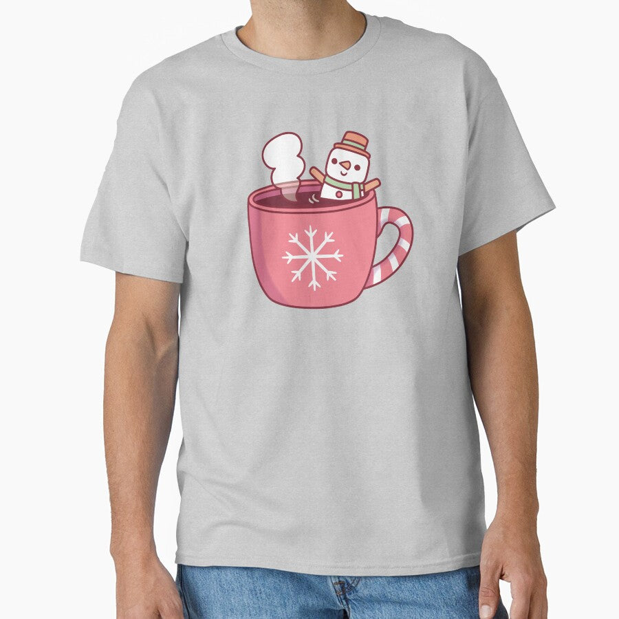 Cute Christmas Coffee Drink Snowman Marshmallow by rustydoodle