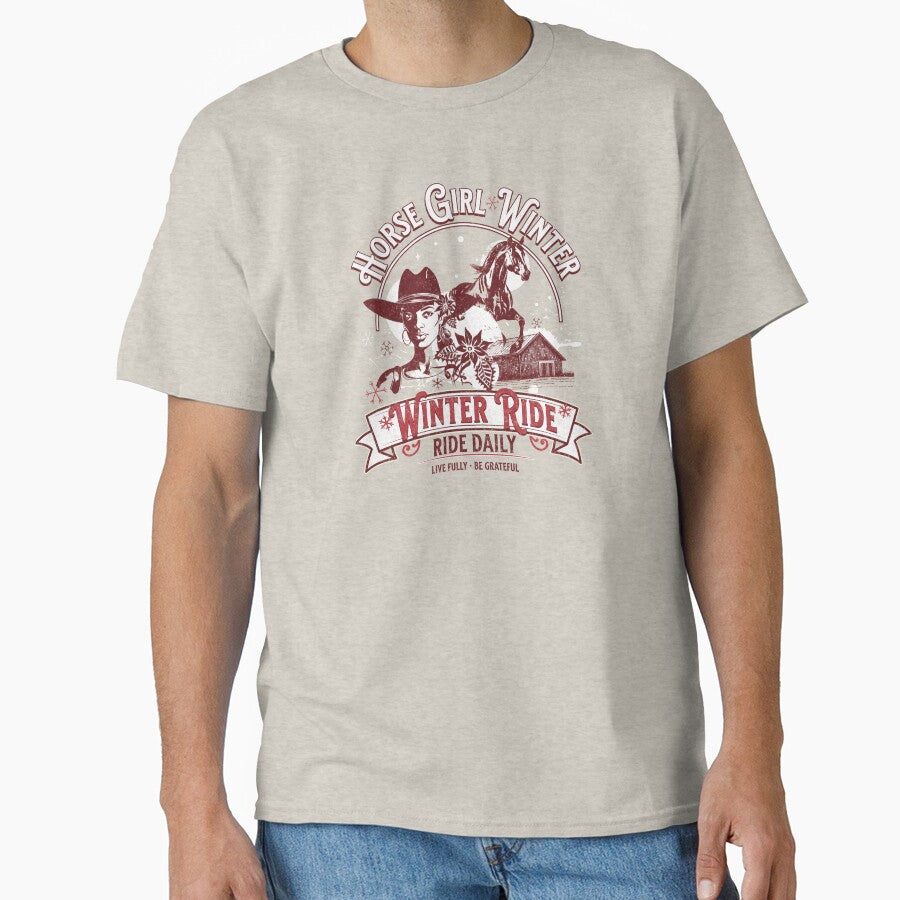 Winter Cowgirl Horse by LeosCloset