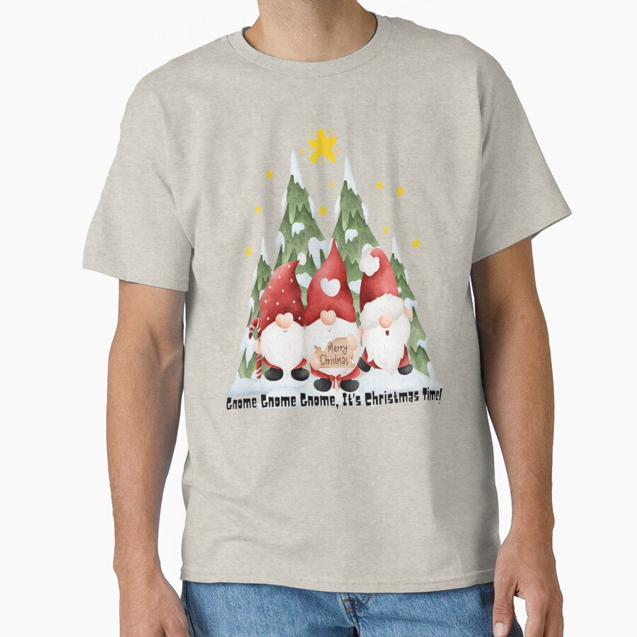 Gnome Gnome Gnome, It’s Christmas Time! | Santa Gnome Art | Holiday Decor & Apparel for Gnome Lovers by Gnome to Express