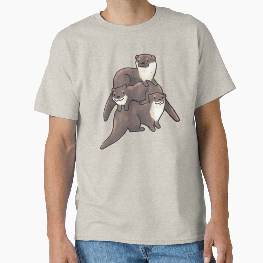 Otters stack illustration by Artofmayara