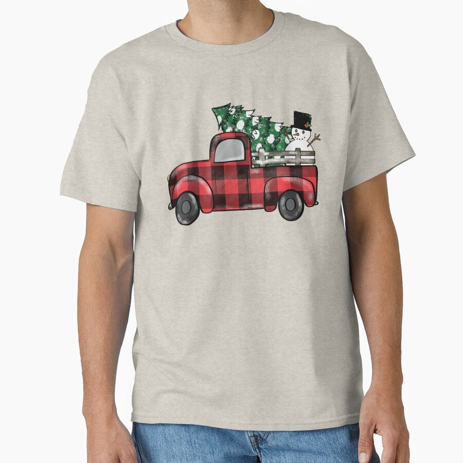 red plaid christmas truck by JavierShih