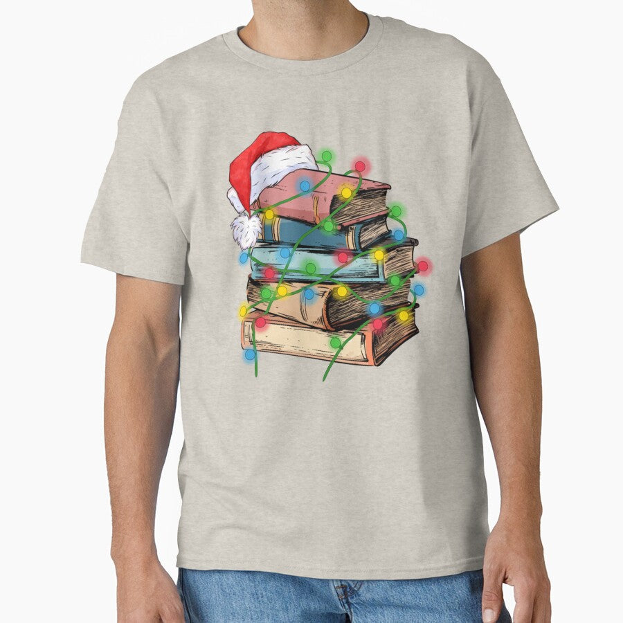 bookish christmas santa hat Xmas 2024 Men Woman kids by Taylor  ART