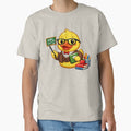 Funny Teacher Rubber Duck Cartoon Classroom Duck by BROHLine Studio