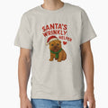 Santa’s Wrinkly Helper – Cute Christmas Dog Art by Liv Solara