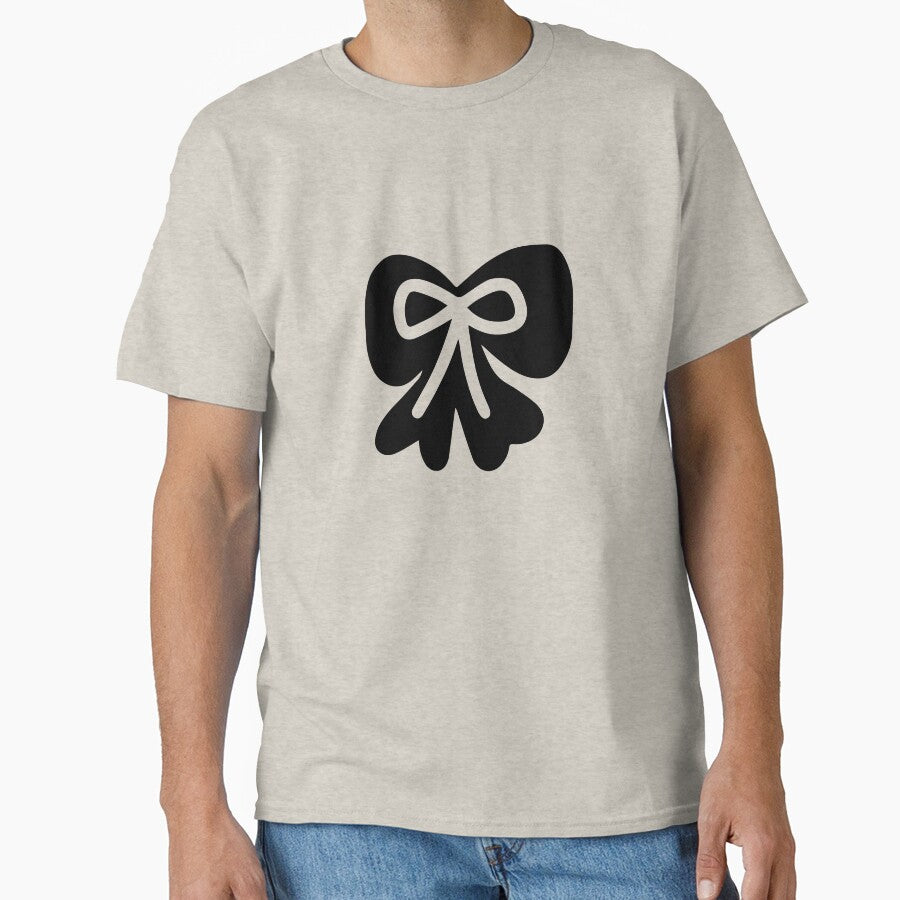 Bow ribbon silhouette. Black ribbon bow tie element for giving labels, presents, packaging. by olivepine69