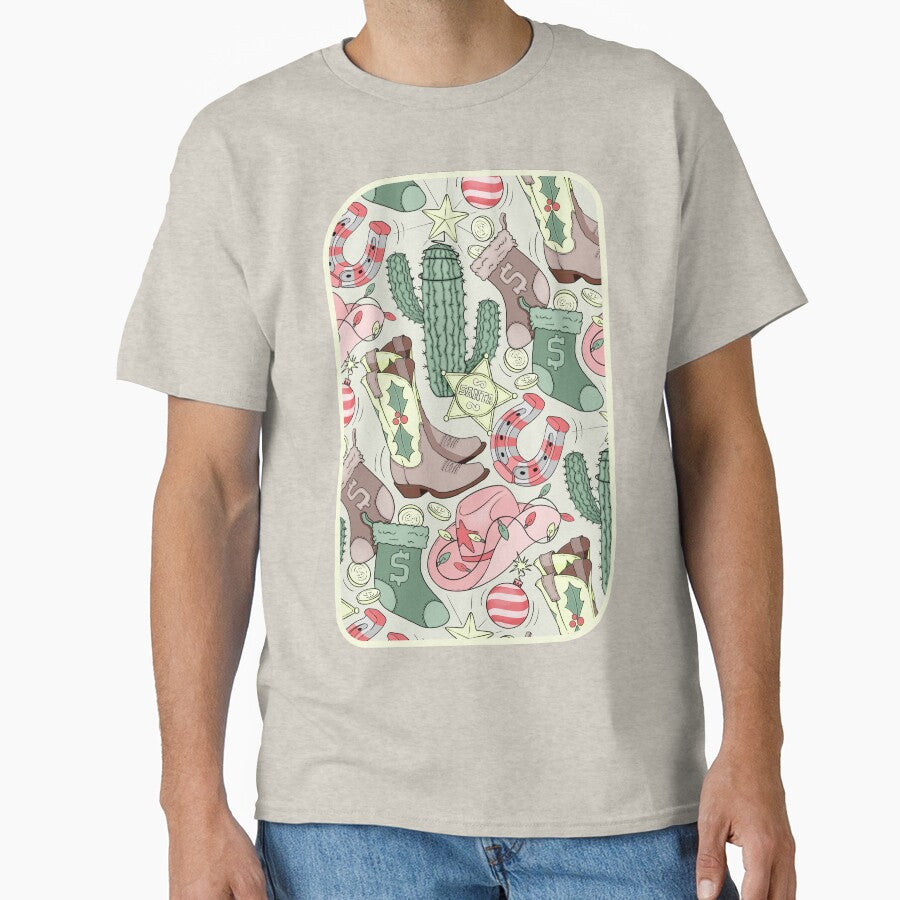 Southwestern Cowgirl Christmas on Cream by Perrin Le Feuvre