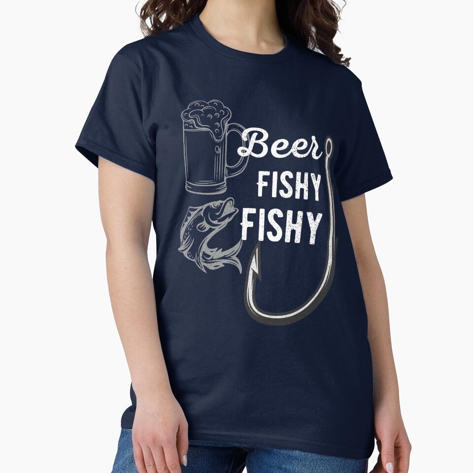 Beer Fishy Fishy Funny Fishing Gift by NostalgicLatin