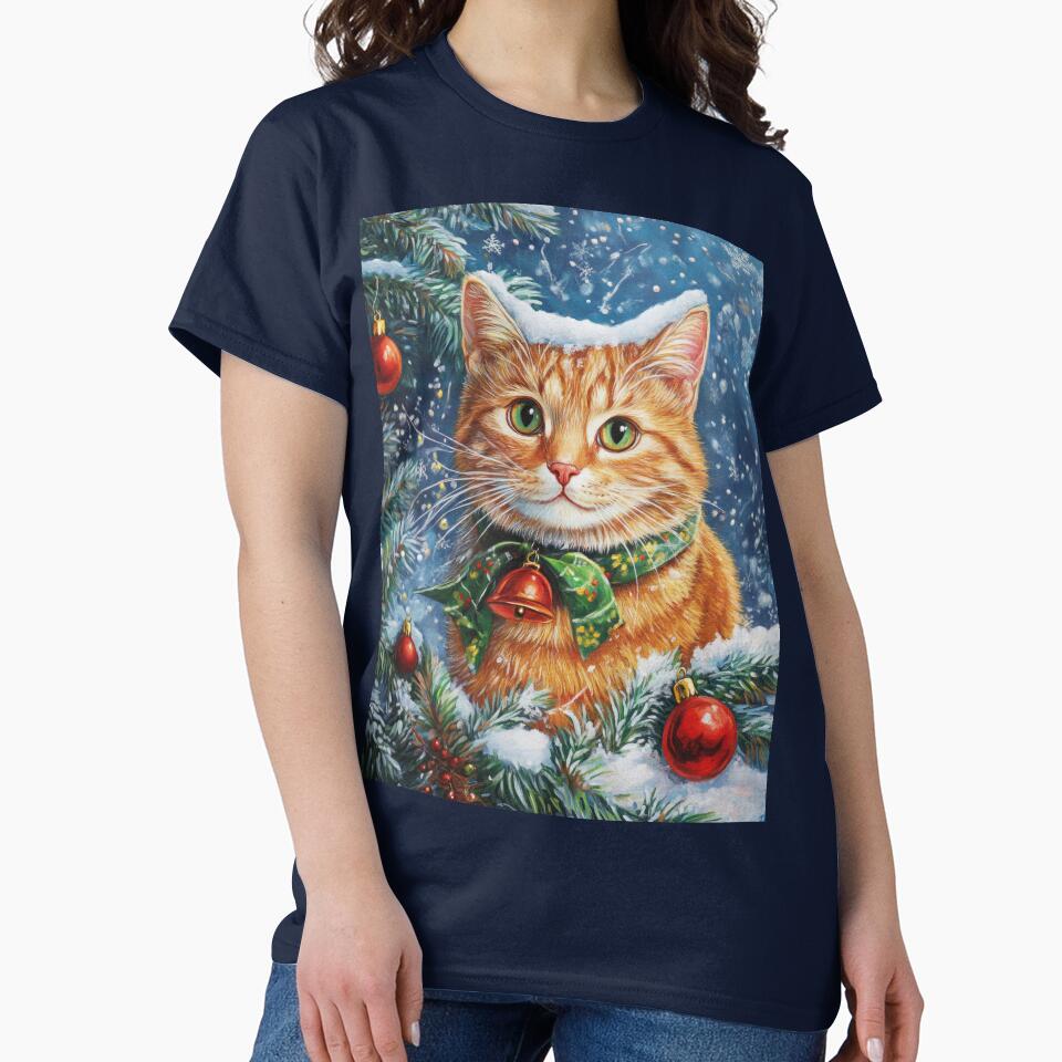 red Christmas Cat by WallyPink