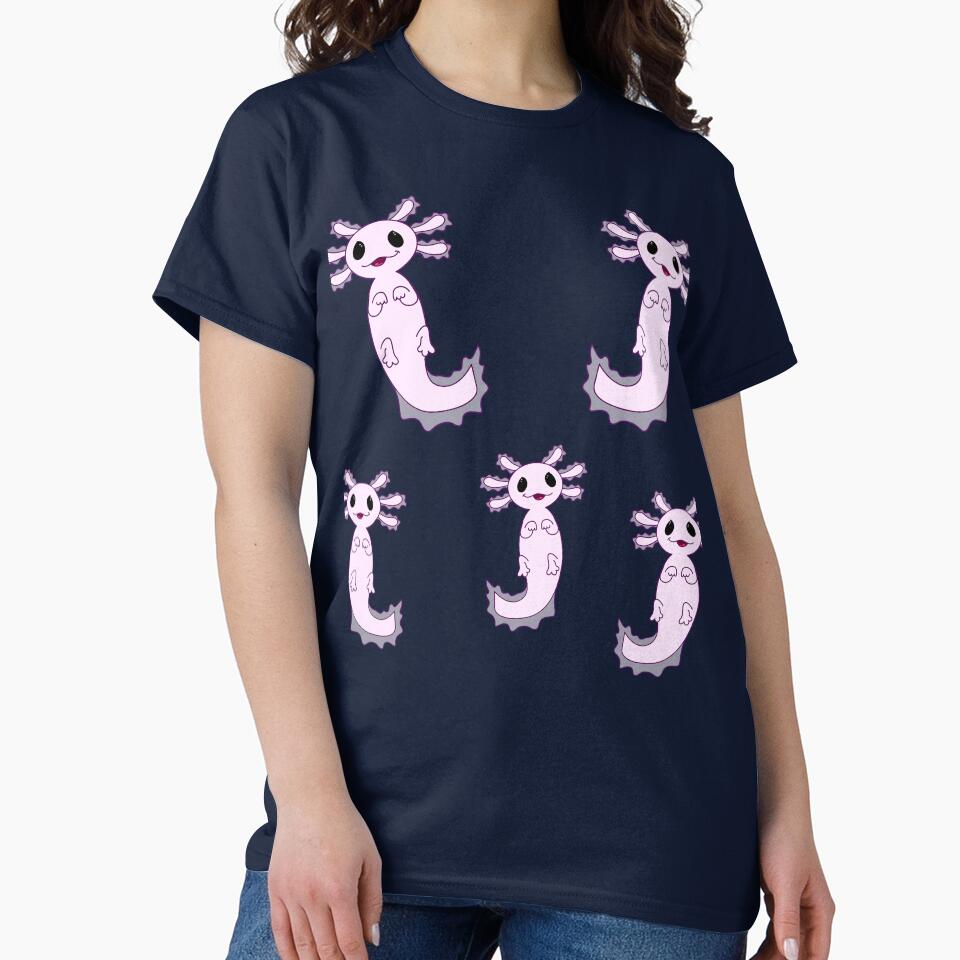 Cute Pink Amphibian - My Spirit Animal is an Axolotl by DiensDesign