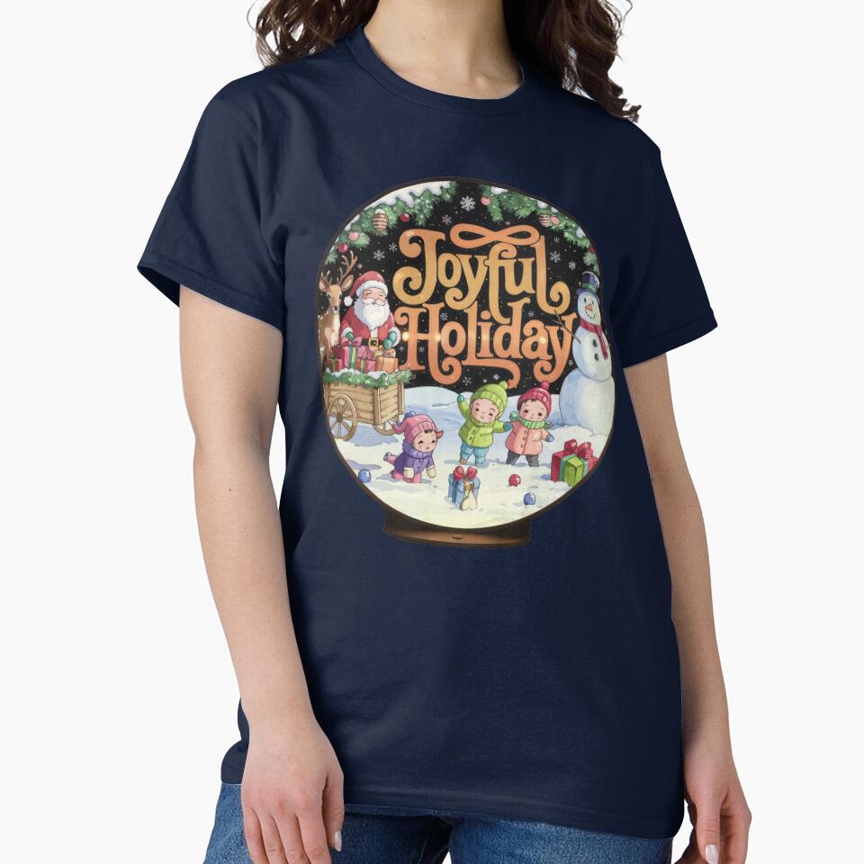 Joyful Holiday Snowy Crystal Ball by SharingLove