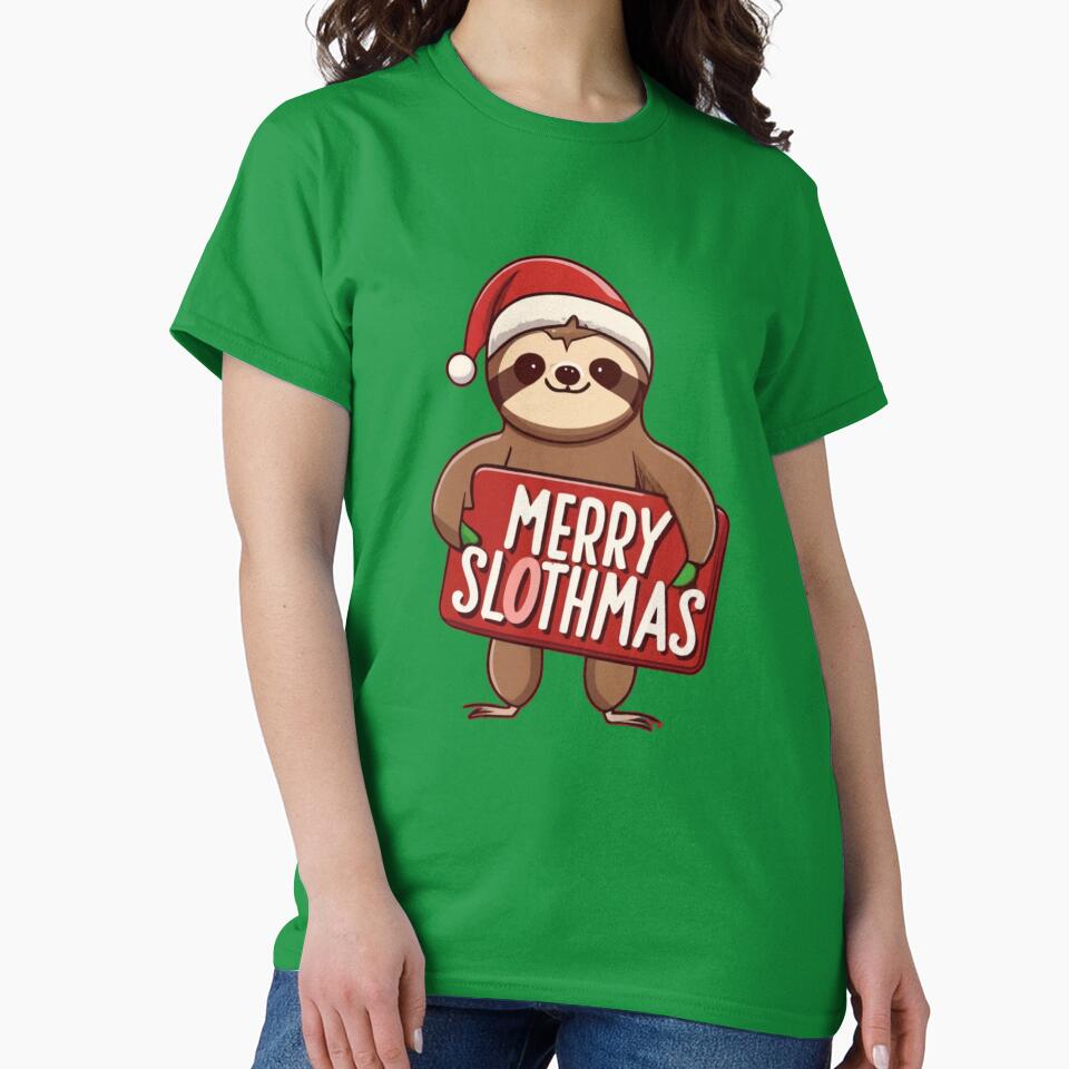 Cute Merry Slothmas Merry Christmas for Sloth Lovers by Laugh-Lines