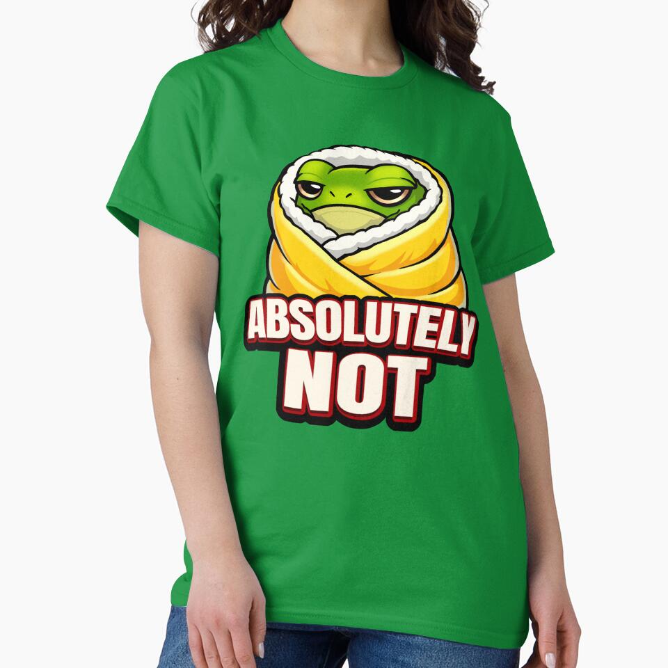 Absolutely Not Frog – Funny Lazy Frog Meme by RitaRuni1992