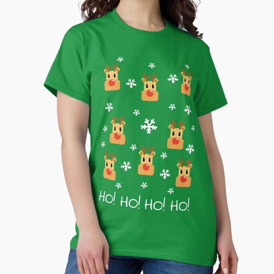 Reindeer and snowflakes: Ho! HO! HO! Great for Christmas by charlypicazo
