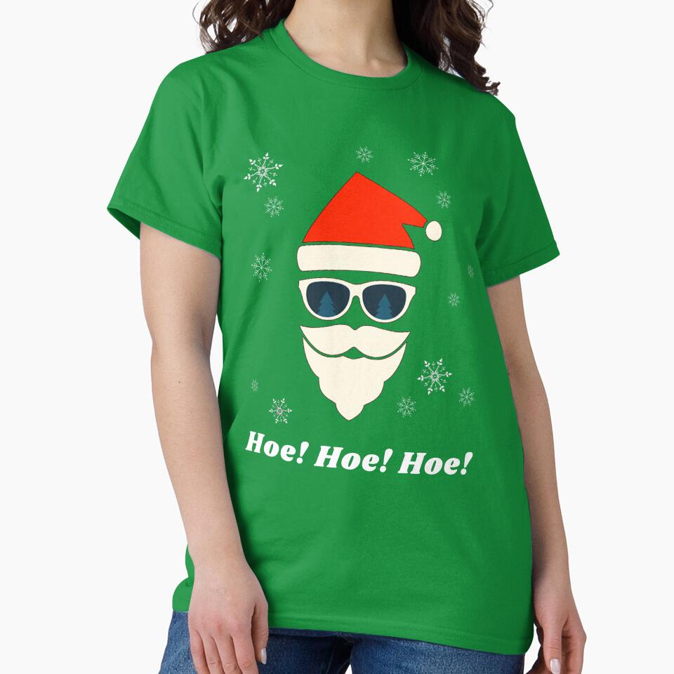 Hipster Santa With Sunglasses Hoe! Hoe! Hoe! by TeensArts