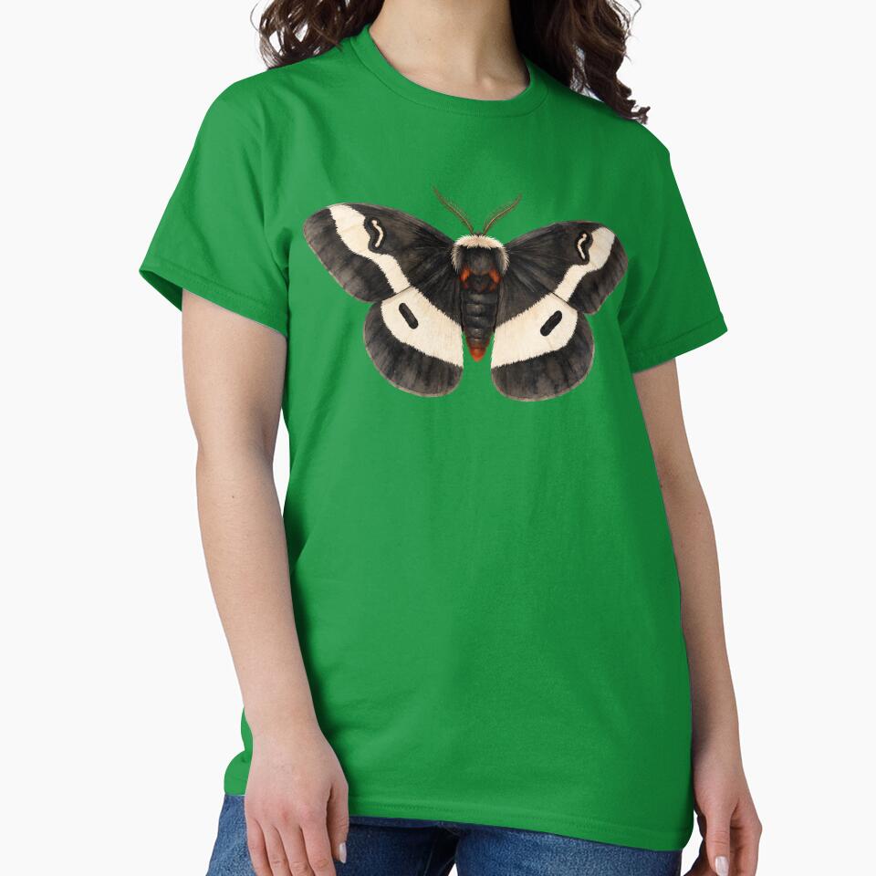 Buck Moth Hemileuca Maia Moth Watercolor Style by Harpagann
