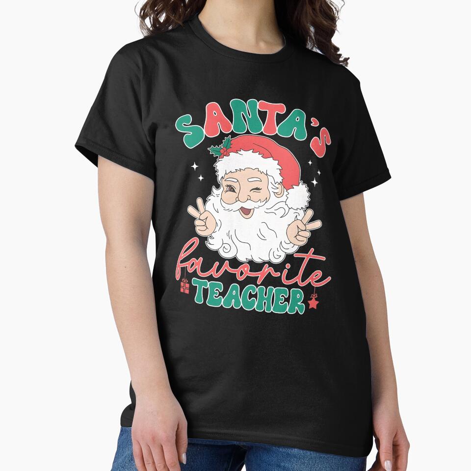 Christmas Teacher, Santa Favorite Teacher by Gwenaelbain