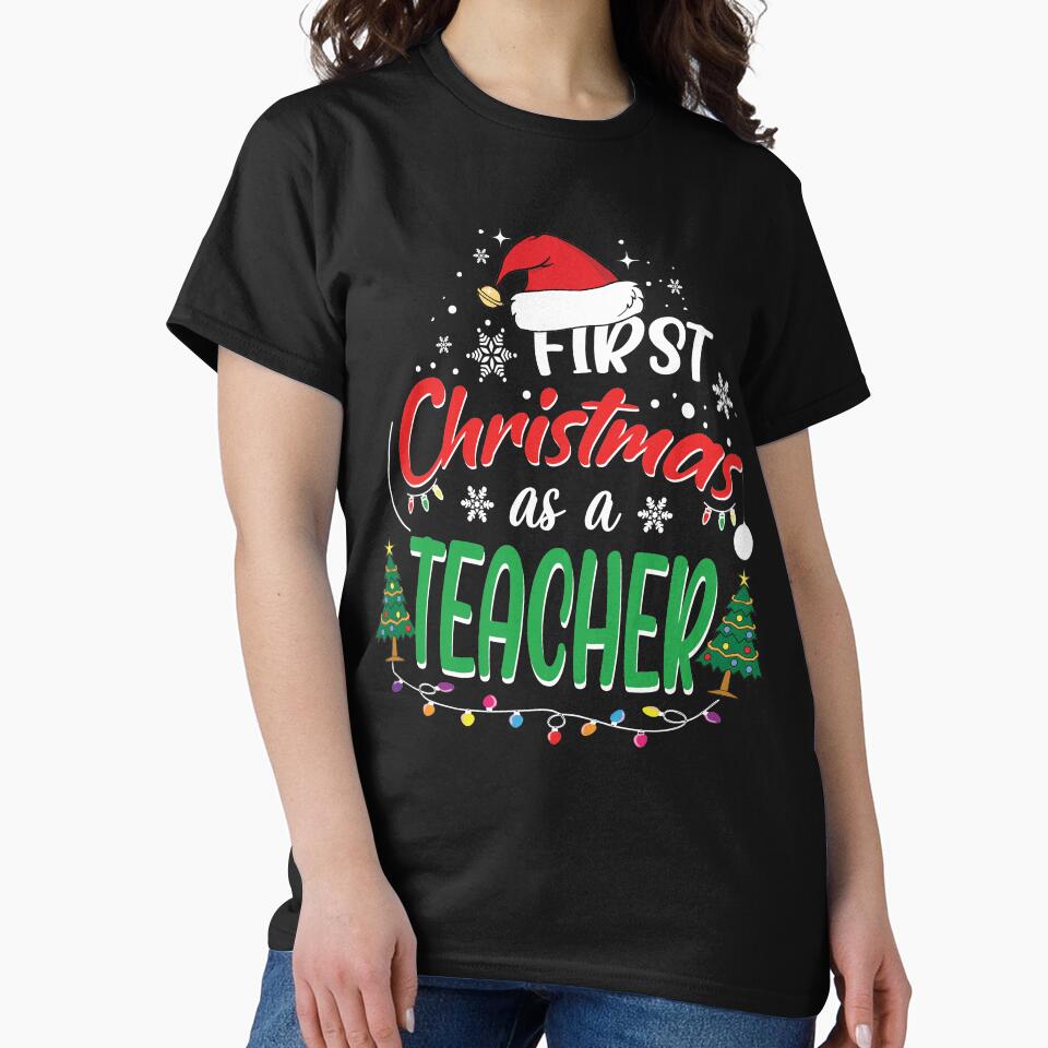 First Christmas as a Teacher Funny 1st Christmas Gifts Ideas for New Teacher Teachers by clothesy7