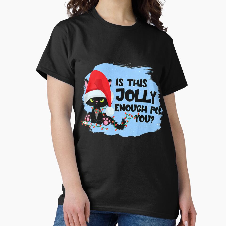 Is This Jolly Enough Black Cat Merry by saragrant39