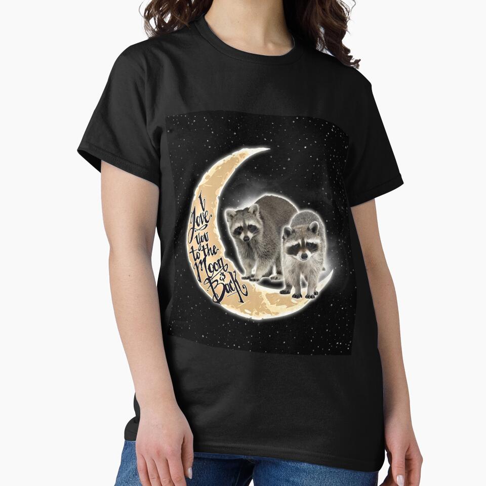 Love Raccoons To The Moon by AletacStore