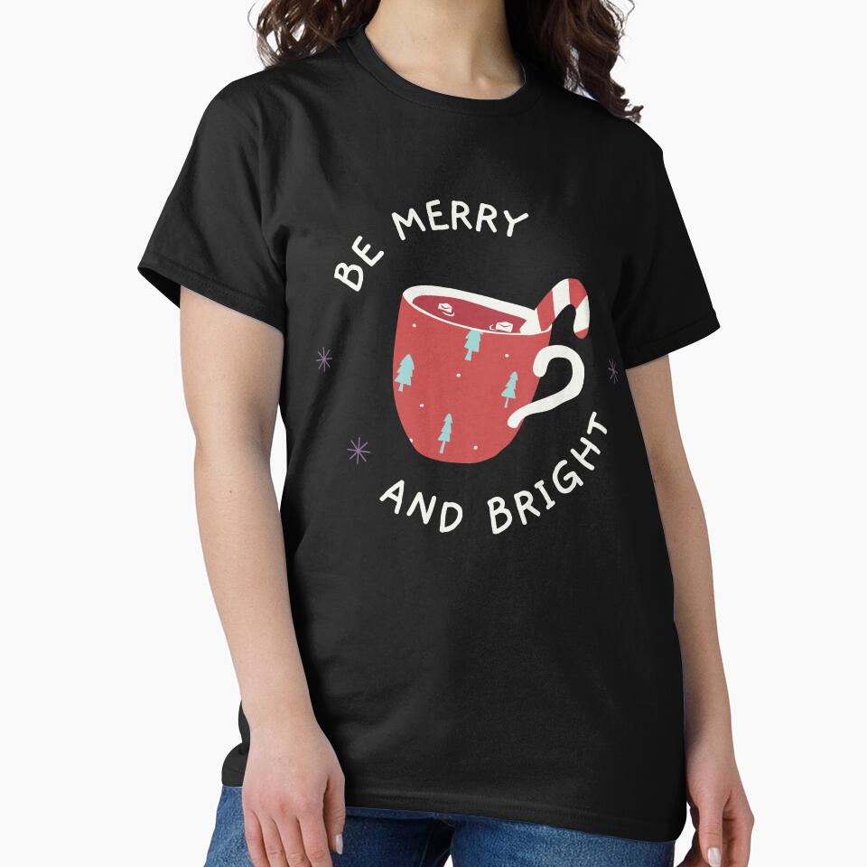 Be Merry and Bright - Christmas Mug and Candy Cane by enny00z