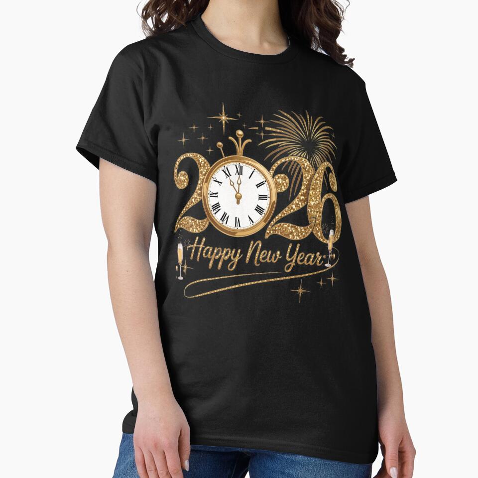 New Year 2026 Fireworks Clock Happy New Year 2026 by Brettgison